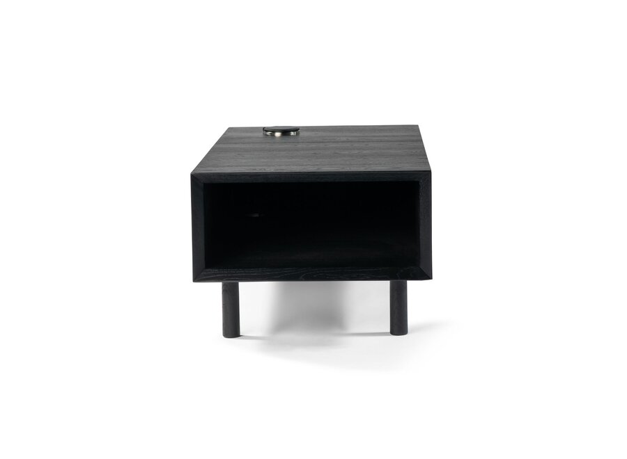 Side table 'Harvey' - Black Oak