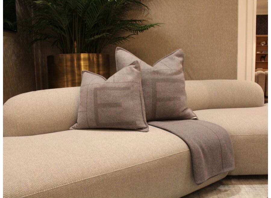 Cushion ‘Rhoda'- L - Grey