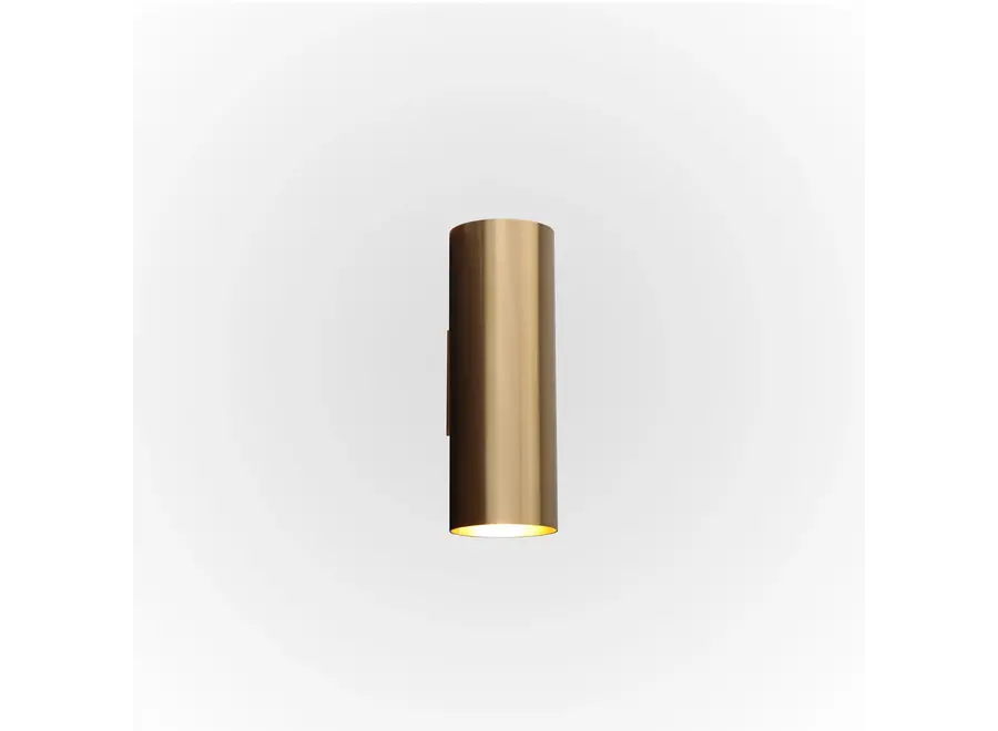 Wall lamp Tubes S - Brass