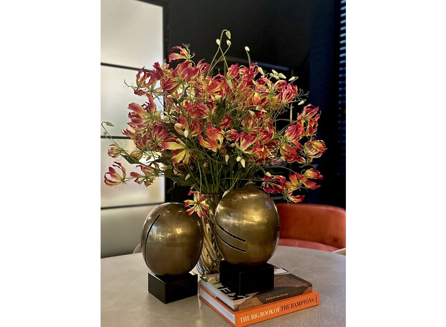 Kunstbloemen Gloriosa set van 2 - Fuchsia