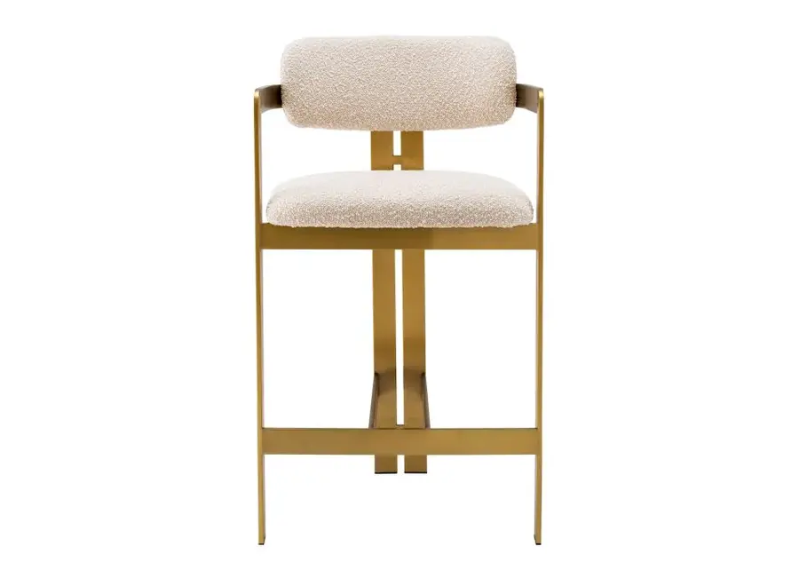 Counter stool 'Donato' - Bouclé cream