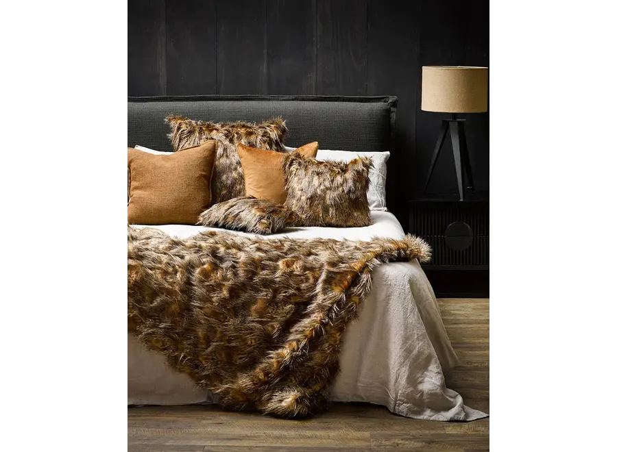 Coussin en fourrure 'Red Fox'