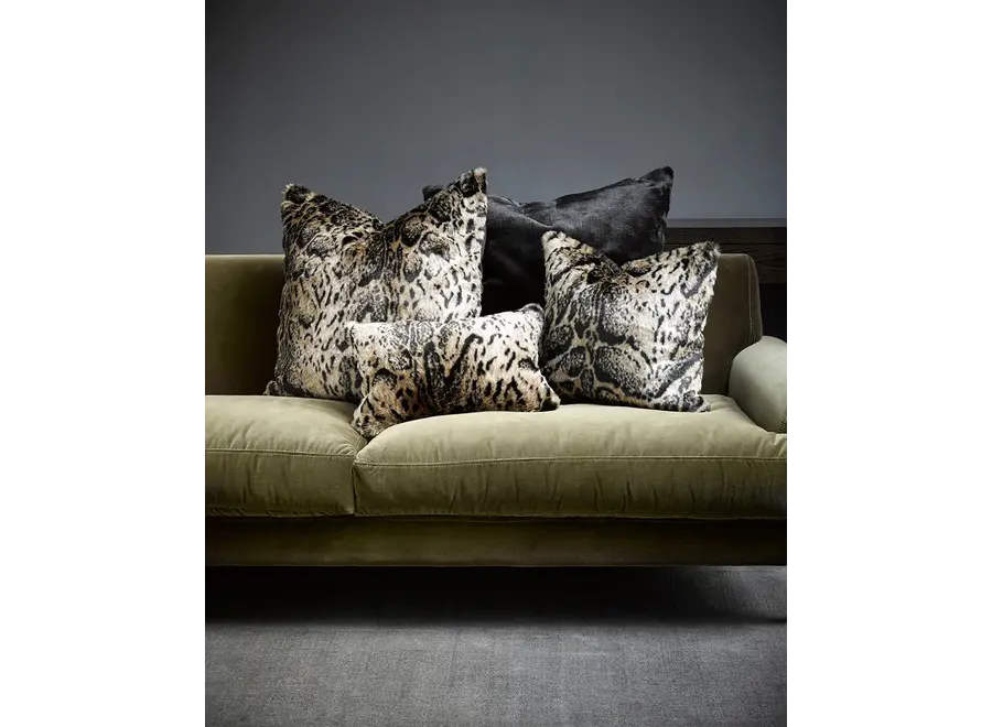 Coussin en fourrure 'African Leopard'