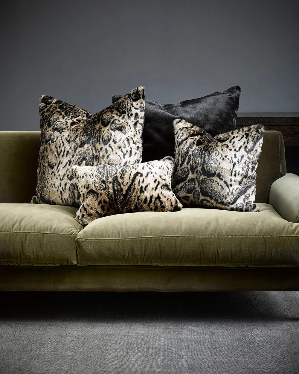 Animal fur cushions sale
