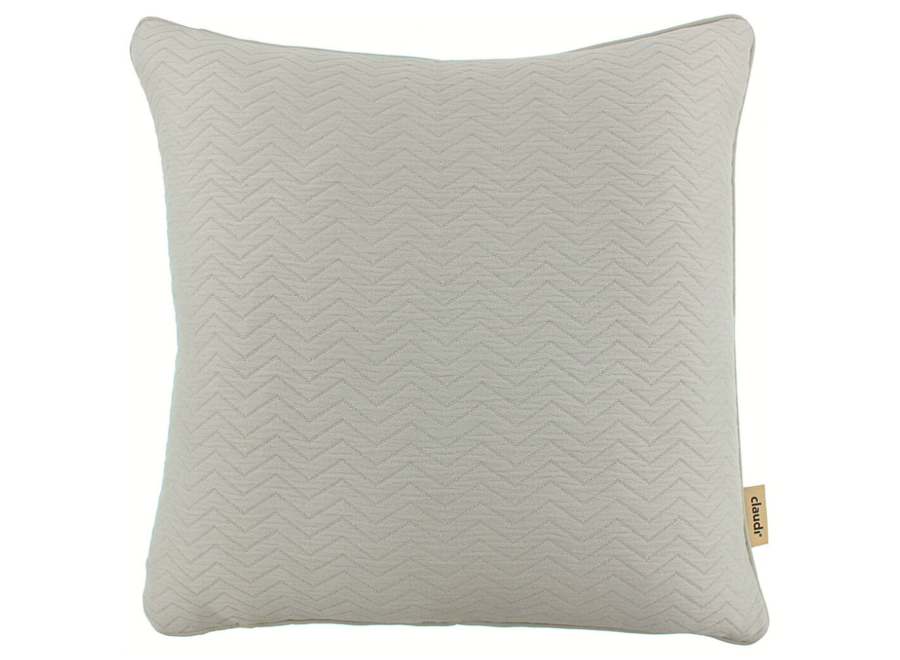 Decorative cushion Zigzag W|Exclusives Grey + Piping