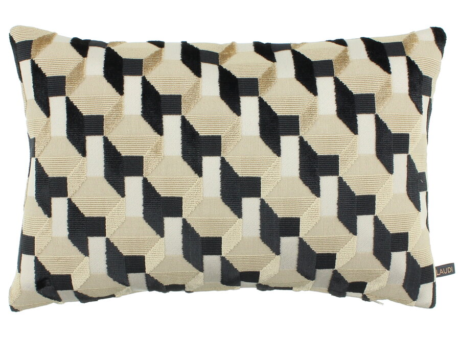 Decorative cushion Cubic W|Exclusives Black/Sand