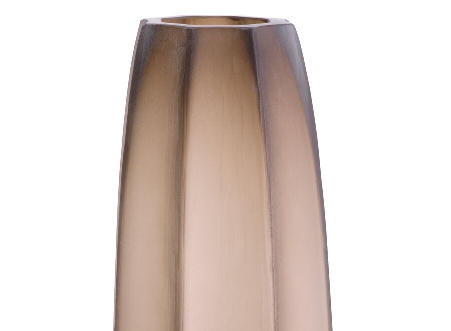 Vase 'Tiara' - L - Brown