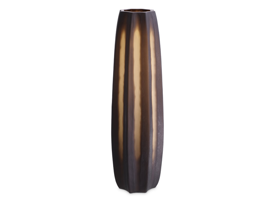 Vase 'Tiara' - L - Dark brown