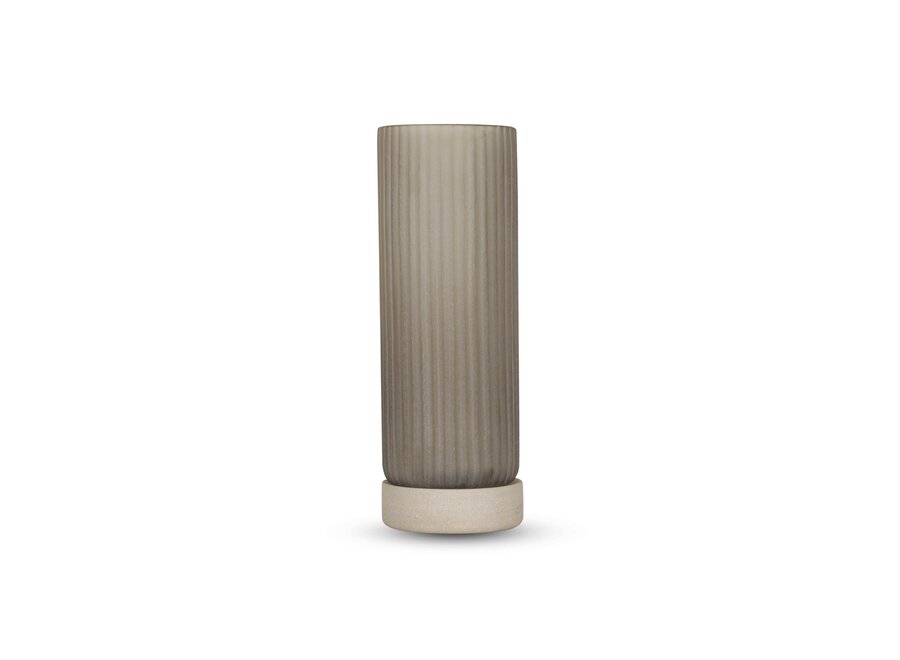 Vase 'Sanidine' M - Smoke