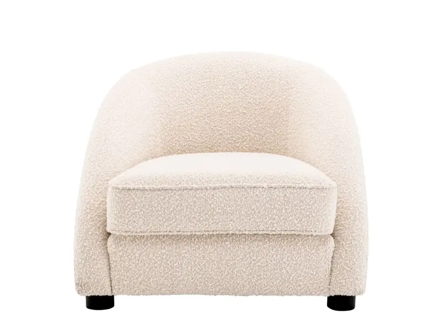 Fauteuil 'Cruz' - Bouclé crème