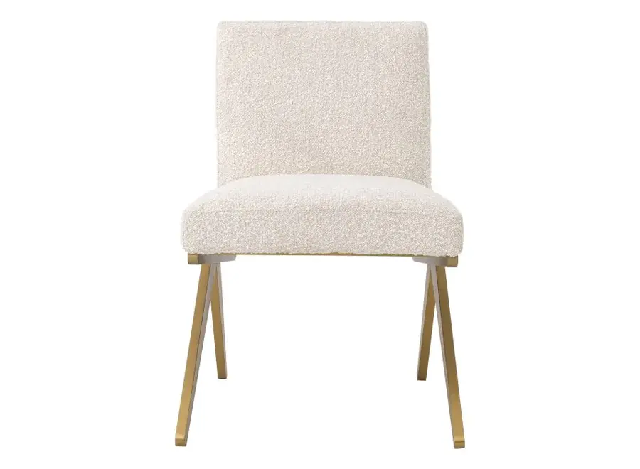 Dining Chair 'Fico' - Bouclé cream