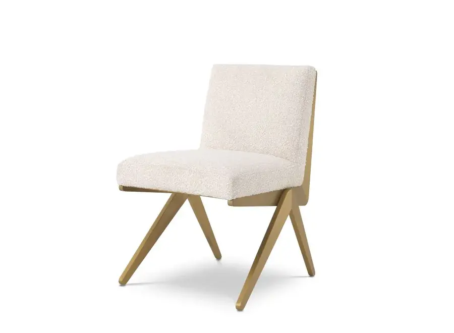 Chaise de salle à manger 'Fico' - Bouclé crème