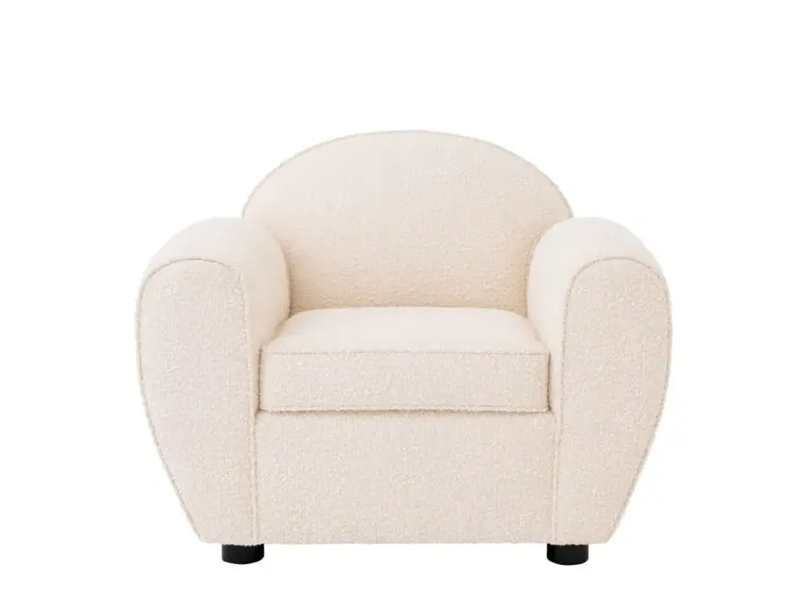 Fauteuil 'Emerson' - Bouclé crème