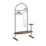 Porte-vêtements 'Arco' - Black/Walnut