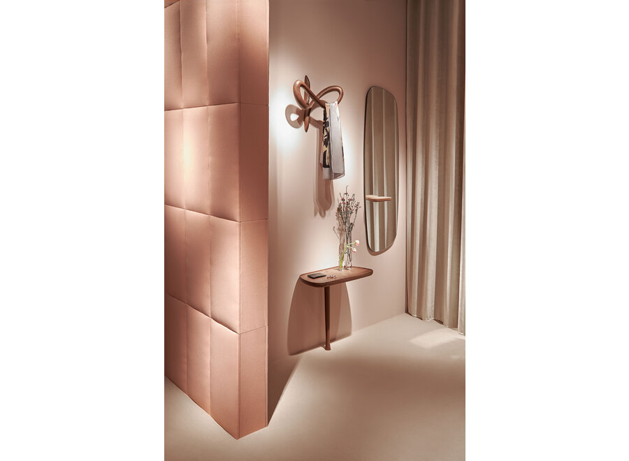 Miroir mural avec plateau - Walnut