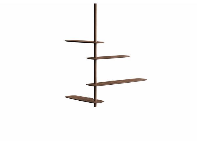 Ceiling shelving 'Unica 9' - Walnut