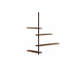 Ceiling shelving 'Unica 9' - Walnut