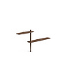 Floor shelving 'Unica 3' - Walnut