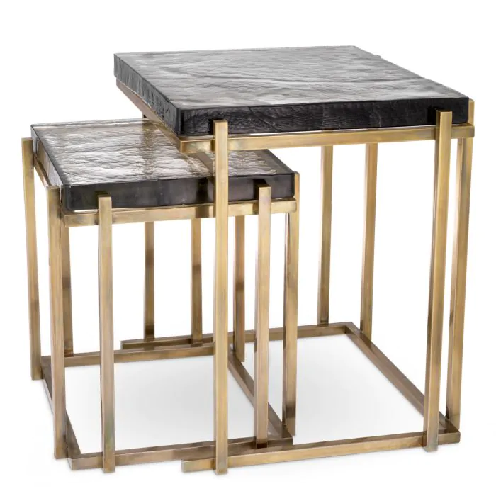 EICHHOLTZ Beistelltisch 'Niemeyer' 2er-Set - Wilhelmina Designs