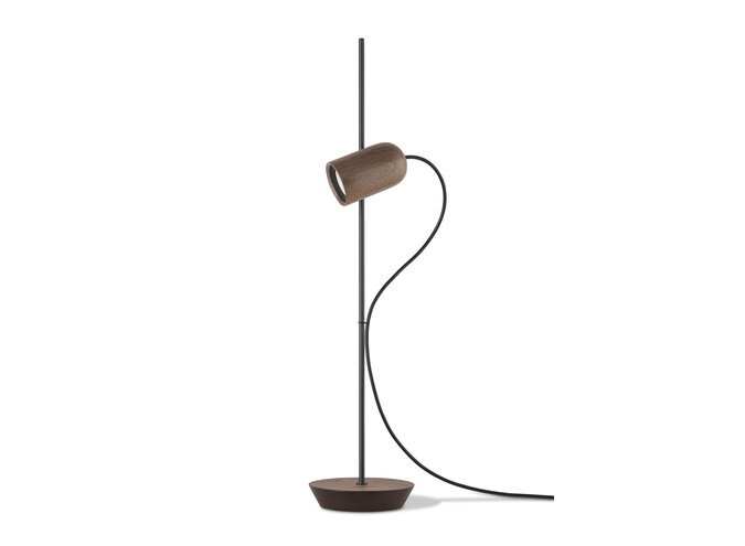 Lampe à poser 'Onfa' - Black/Walnut