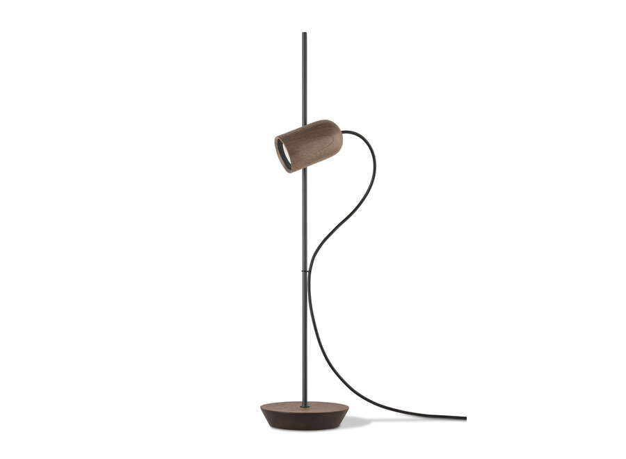 Lampe à poser 'Onfa' - Black/Walnut