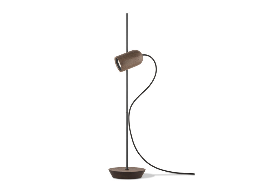 Table lamp 'Onfa' - Black/Walnut