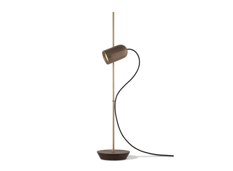 Table lamp 'Onfa' - Gold/Walnut