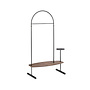 Clothing rack 'Arco 2' - Black/Walnut