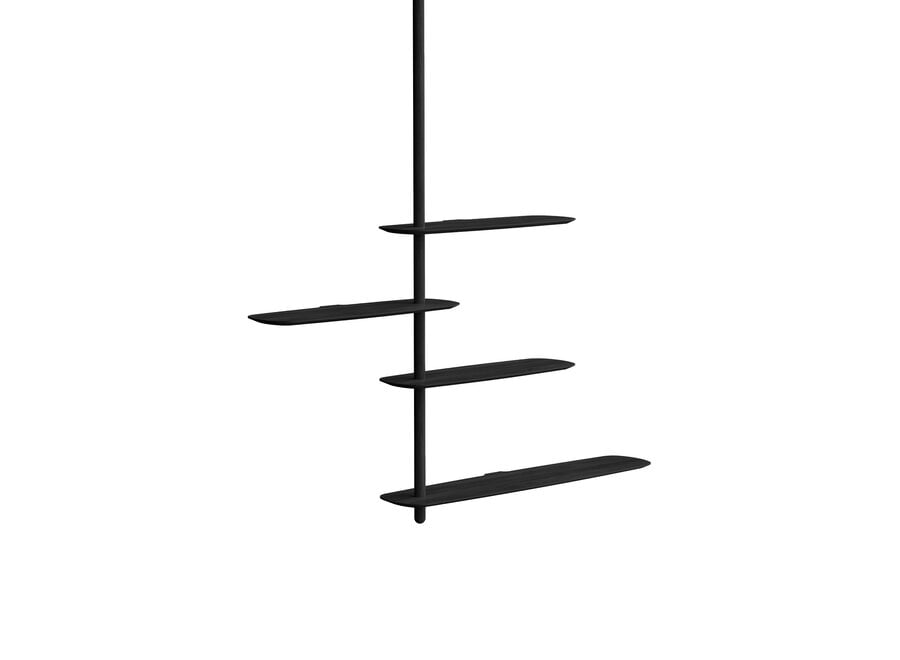 Ceiling shelving 'Unica 6' - Black