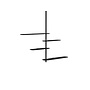 Ceiling shelving 'Unica 7' - Black