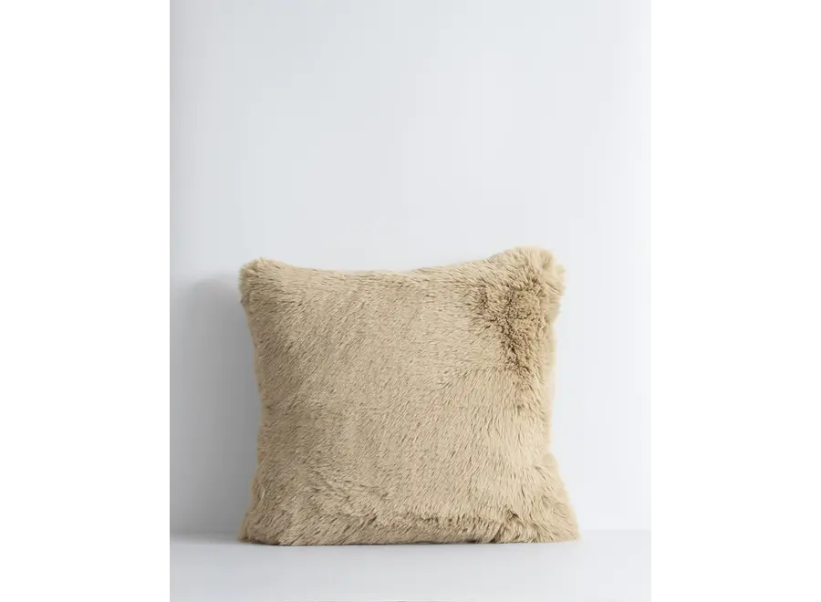 Coussin en fourrure 'Pele Biscuit'