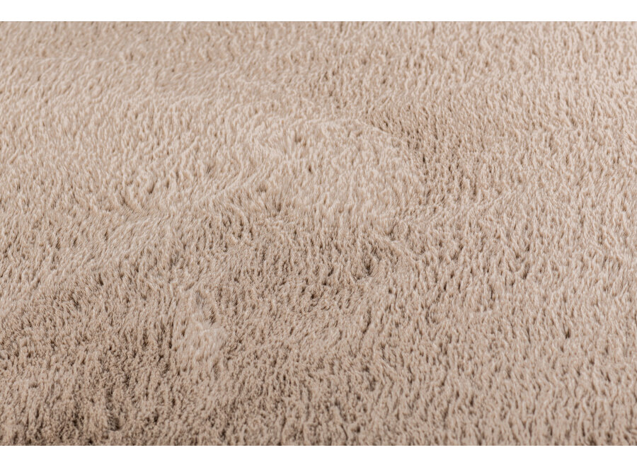 Runder Teppich 'Cosmo' Supersoft Taupe