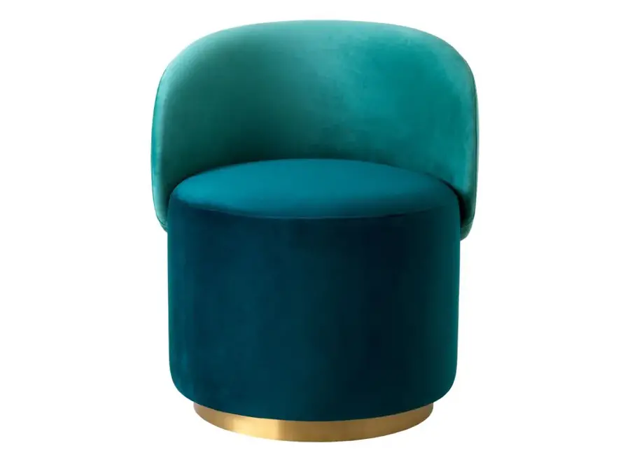 Low Chaise de salle à manger 'Greer' - Turquoise