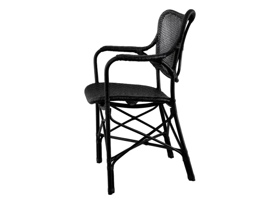 Dining Chair 'Colony'  - With arm  - Black