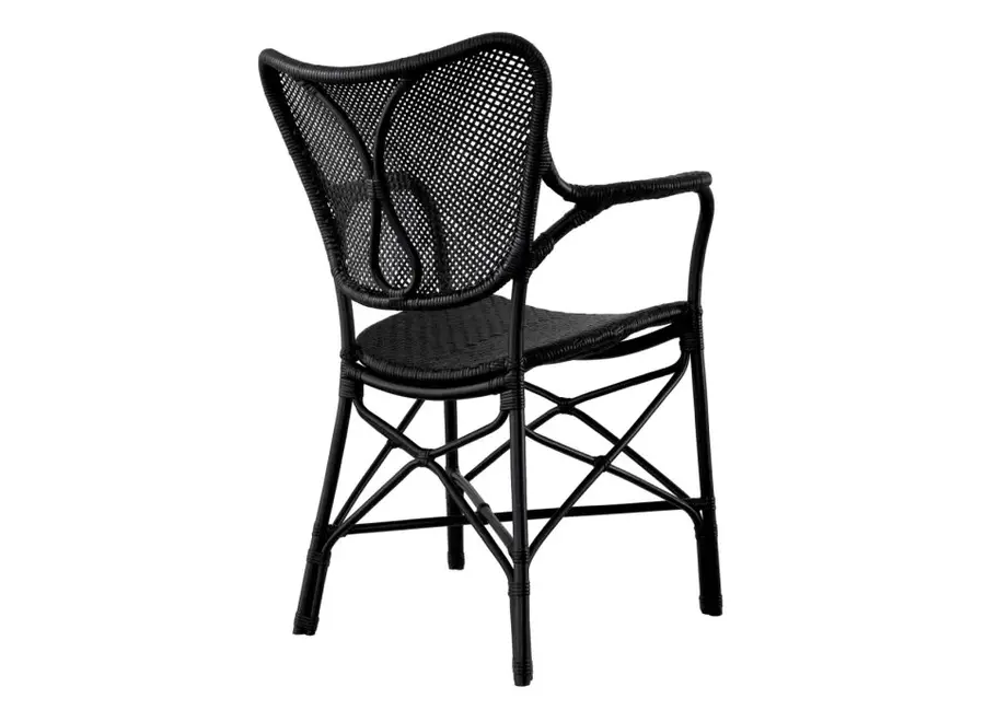 Dining Chair 'Colony'  - With arm  - Black