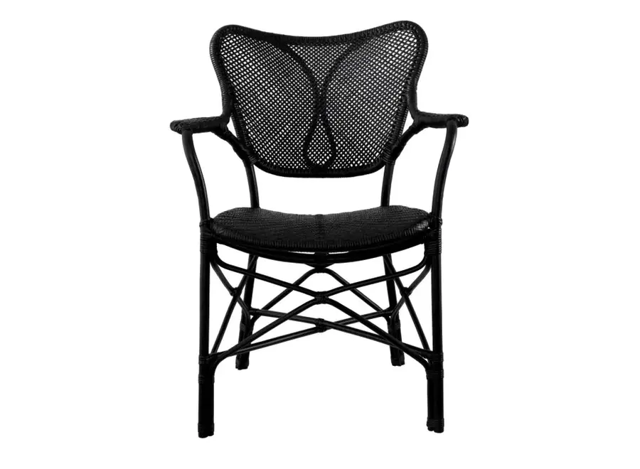 Dining Chair 'Colony'  - With arm  - Black