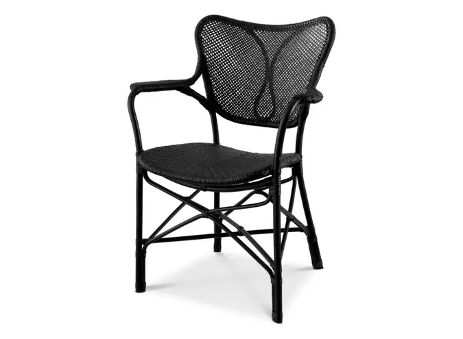 Dining Chair Colony - With arm  - Black