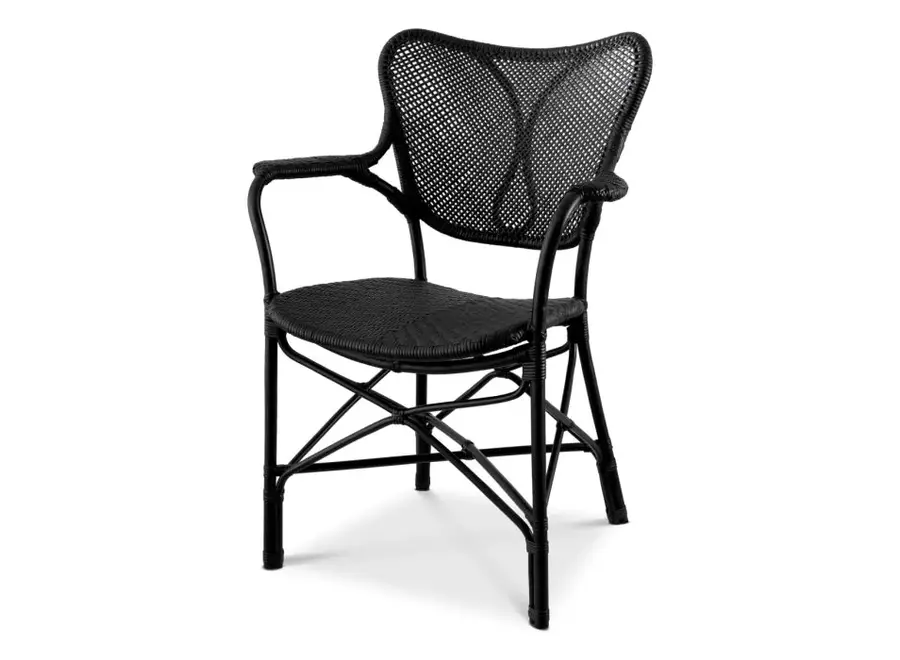 Dining Chair Colony - With arm  - Black