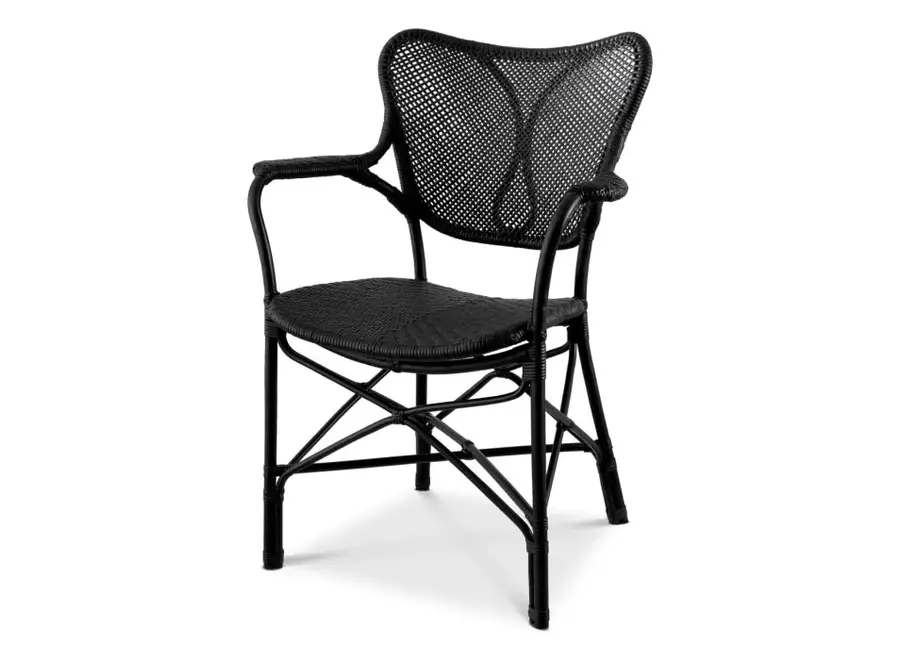 Dining Chair 'Colony'  - With arm  - Black