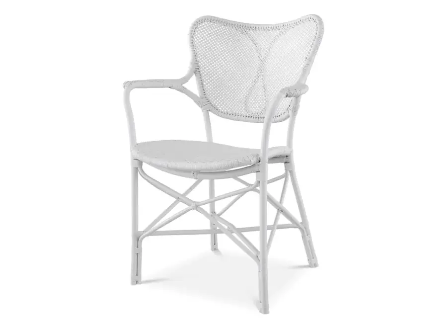 Chaise de salle à manger Colony  - With arm  - White