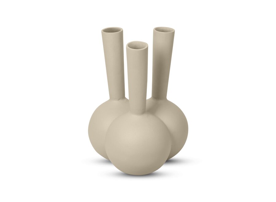 Horn vase '3 mouth' Sand