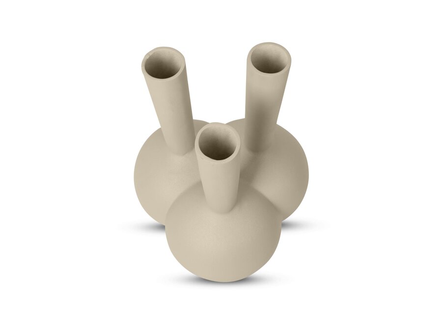 Horn vase '3 mouth' Sand