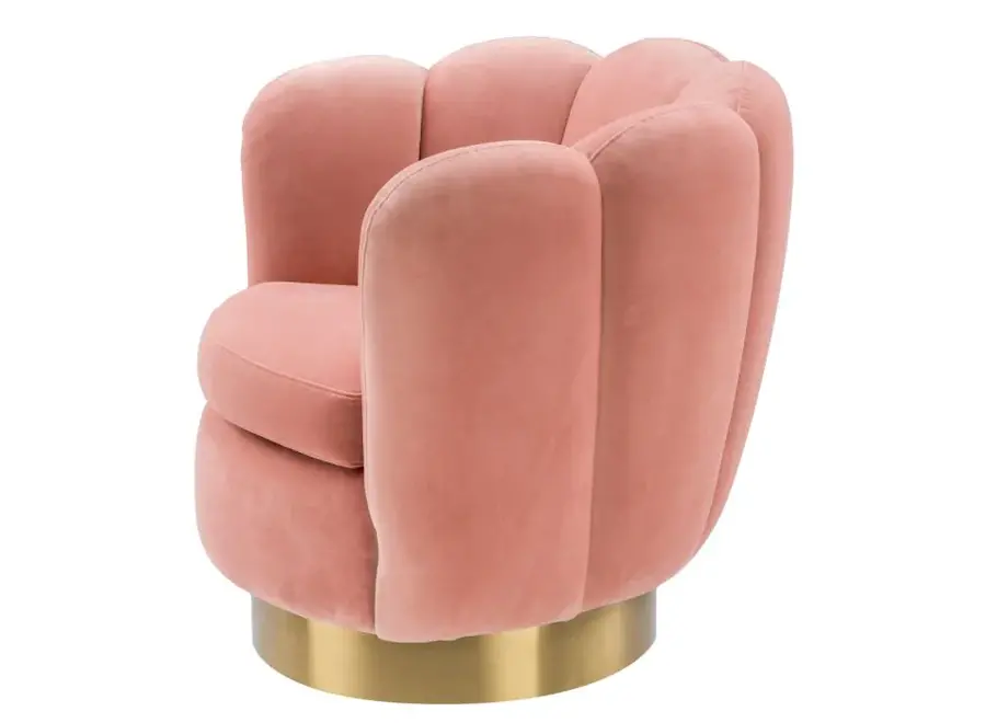 Chaise pivotante 'Mirage' - Velours Nude