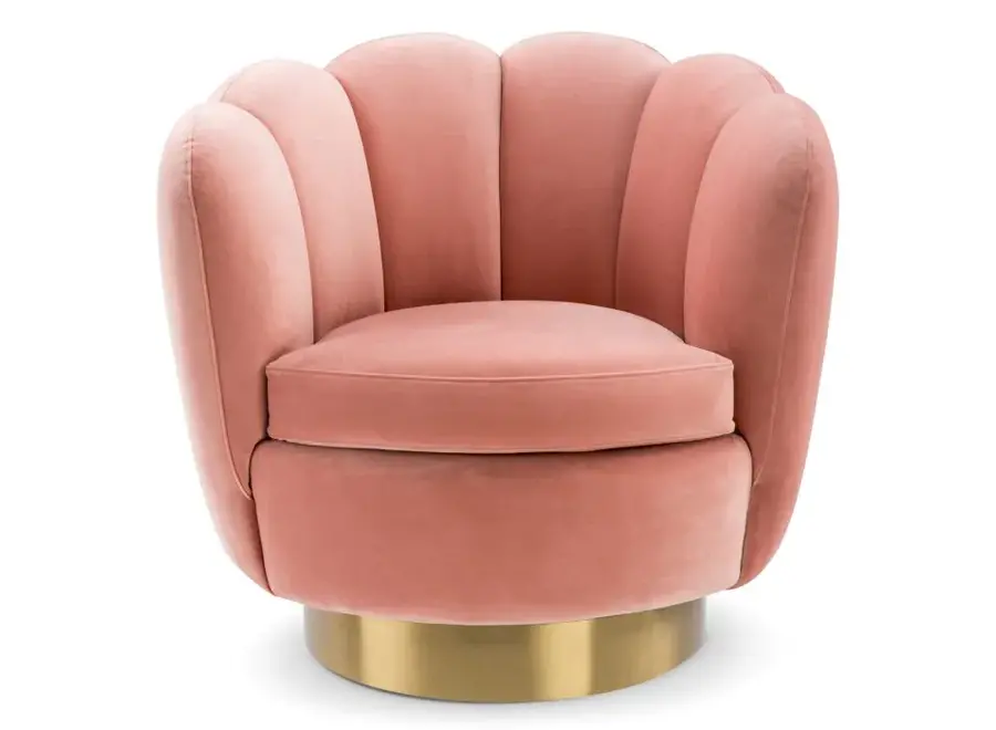 Chaise pivotante 'Mirage' - Velours Nude