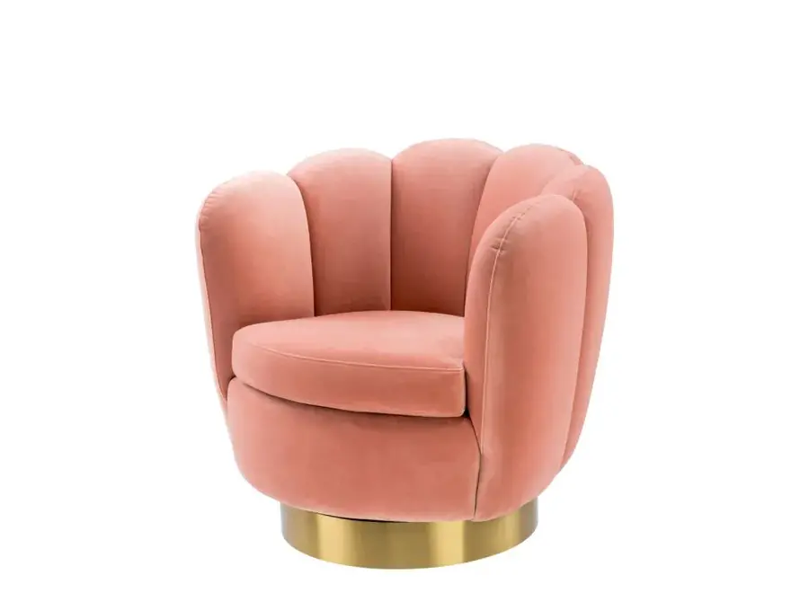 Chaise pivotante Mirage - Velours Nude