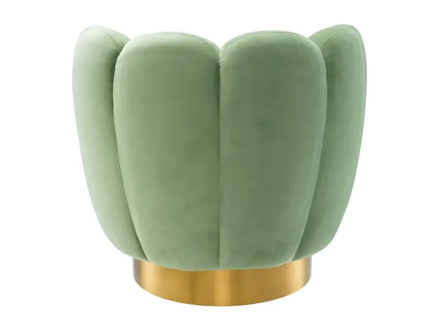 Swivel armchair 'Mirage' - Savona Pistache Green