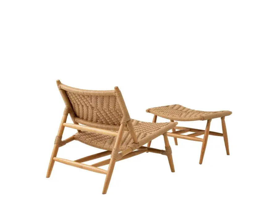 Outdoor chair and footstool 'Laroc'