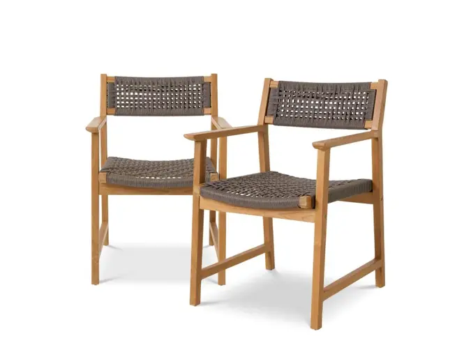 Chaise de salle à manger d'extérieur Cancun - Set of 2