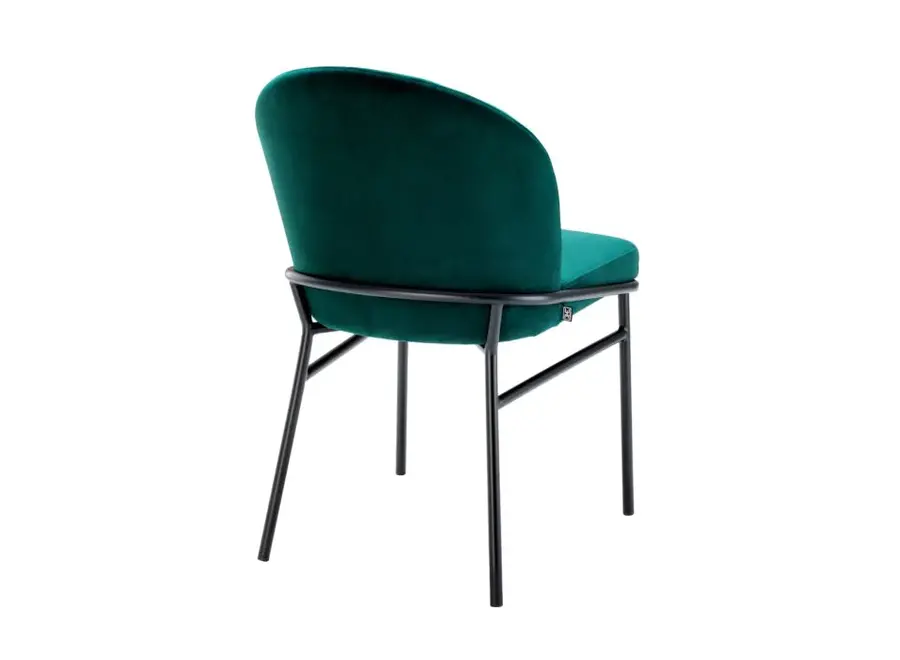 Dining chair 'Willis' set van 2 - Savona dark green velvet