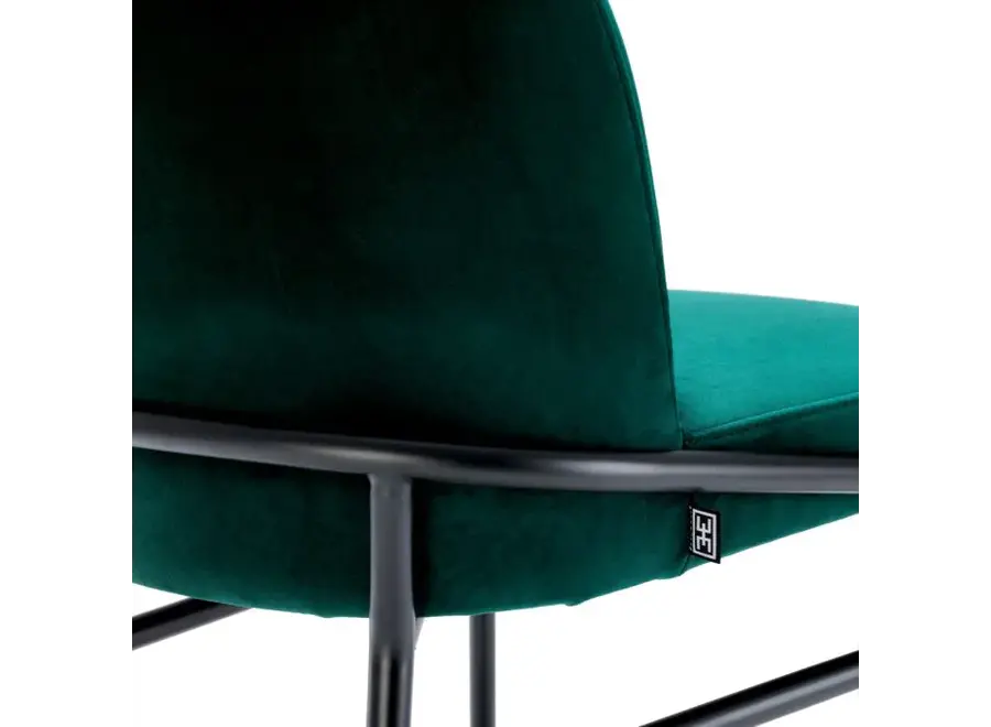 Chaise de salle à manger 'Willis' set van 2 - Savona dark green velvet